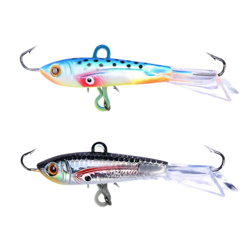 New 60mm/10.5g Winter Ice Fishing Lure AD-Sharp Artificial Ice Fishing Lure Balancer 3 styles Spoon Metal Lures High Quality