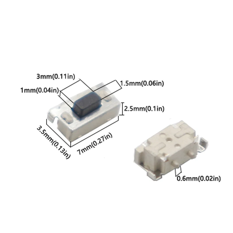 【100-10PCS】3X6X3.5MM button for Logicar 1 2 3 4 5 6 i for Logicar A B Scher Khan two way car alarm system A93 B64 A6 A61 A62 63