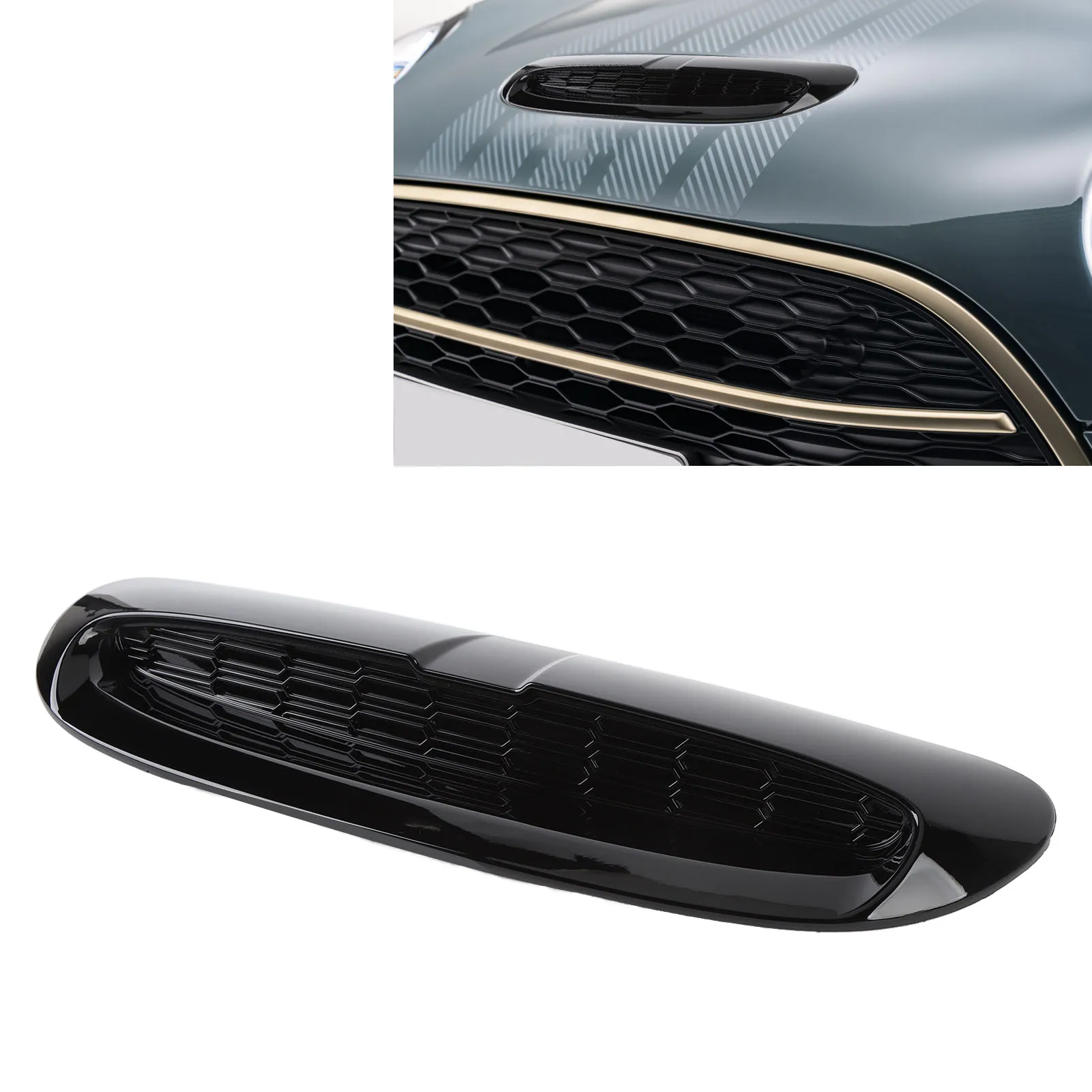 

Hood Bonnet Air Intake Vent Scoop Cover 51137376052 Front Hood Scoop Air Inlet Cover Grille Assy Replacement for S JCW F54 F55 F