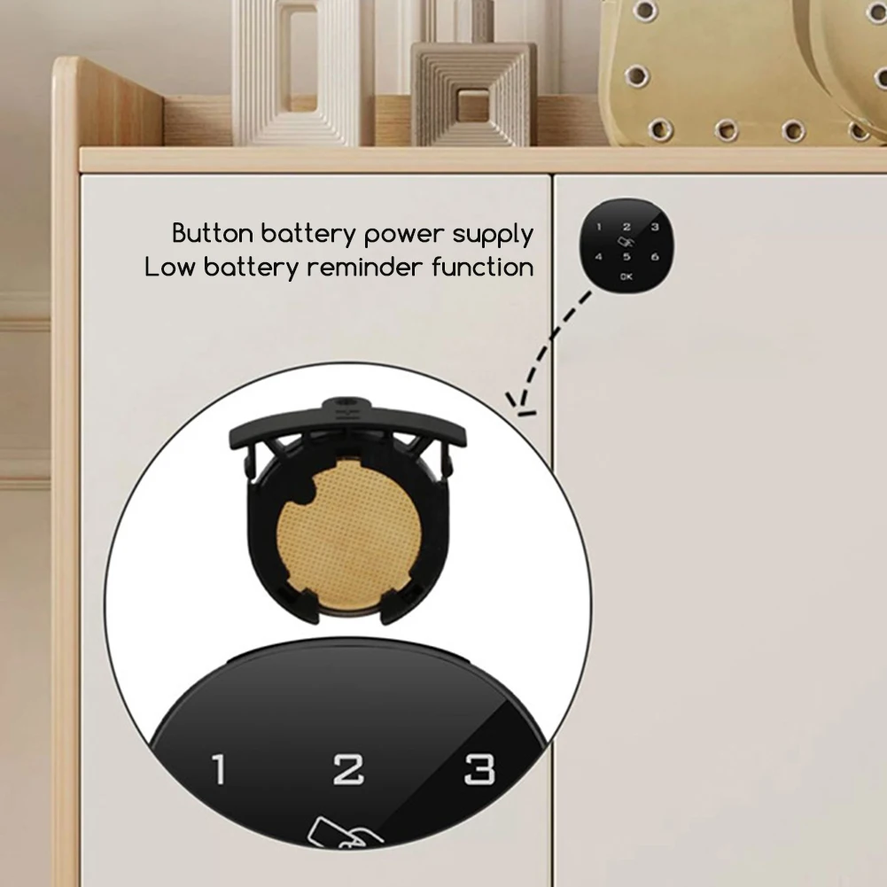 

Умный замок для ящика, металлический деревянный ящик, сенсорный экран, цифровой электронный дверной замок с паролем для домашнего шкафа, гардероба