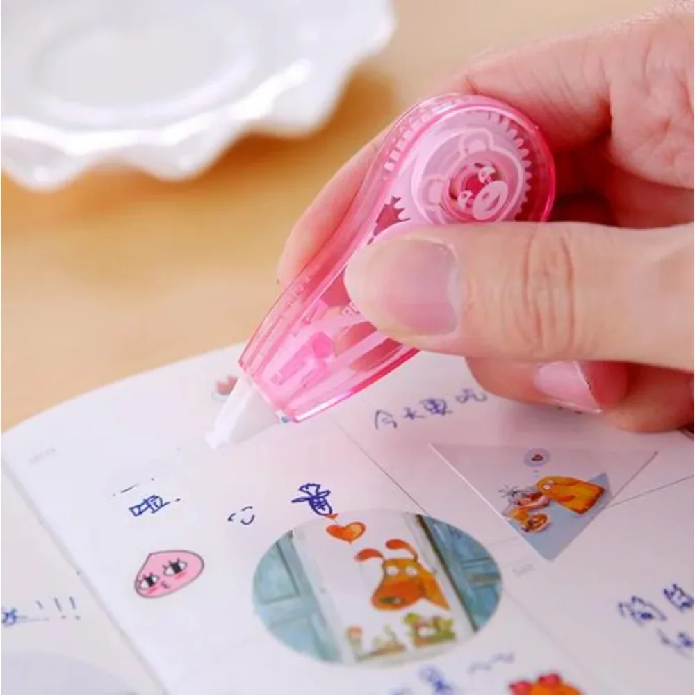 طالب القرطاسية تصحيح الشريط مفيدة نقطة بطانة بيتي المتاح حجم 5 مللي متر * 6 متر شريط لاصق على الوجهين بكرة الشريط الغراء