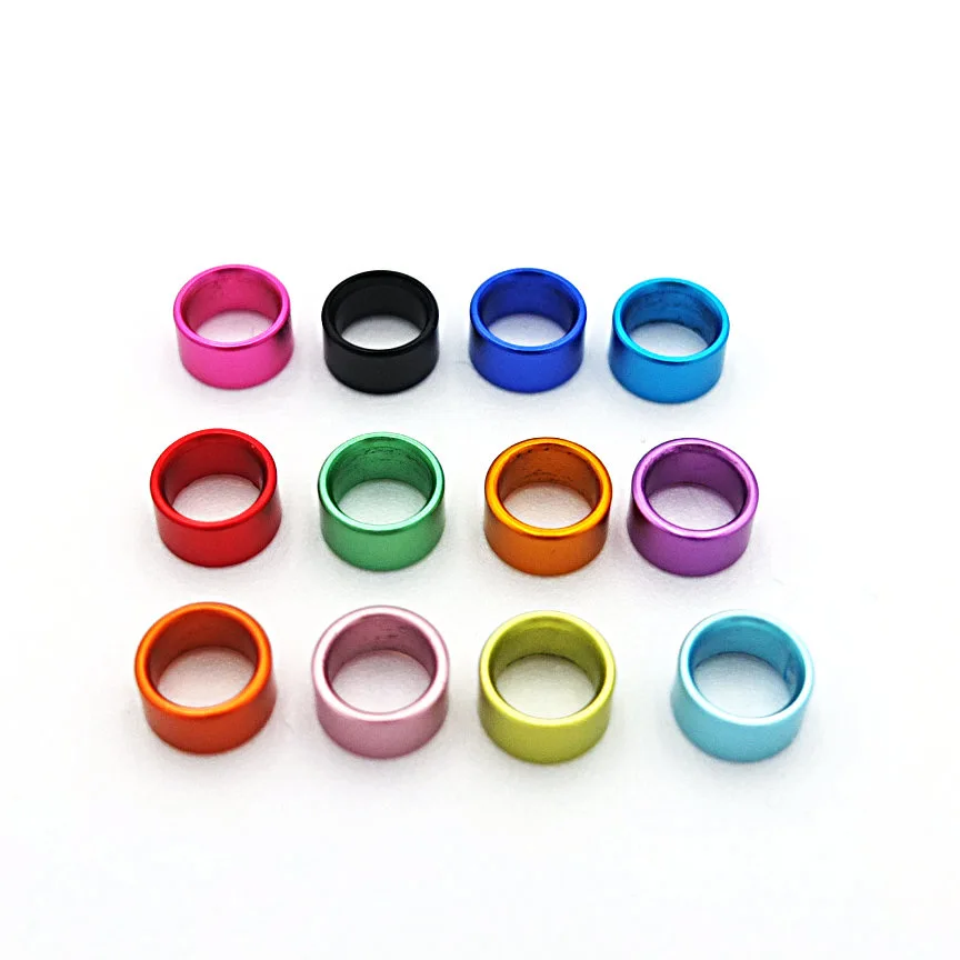 250PCS Customization 2.6mm ~ 8.0mm ID Aluminum Closed Bird Leg Rings for newborn bird 10days