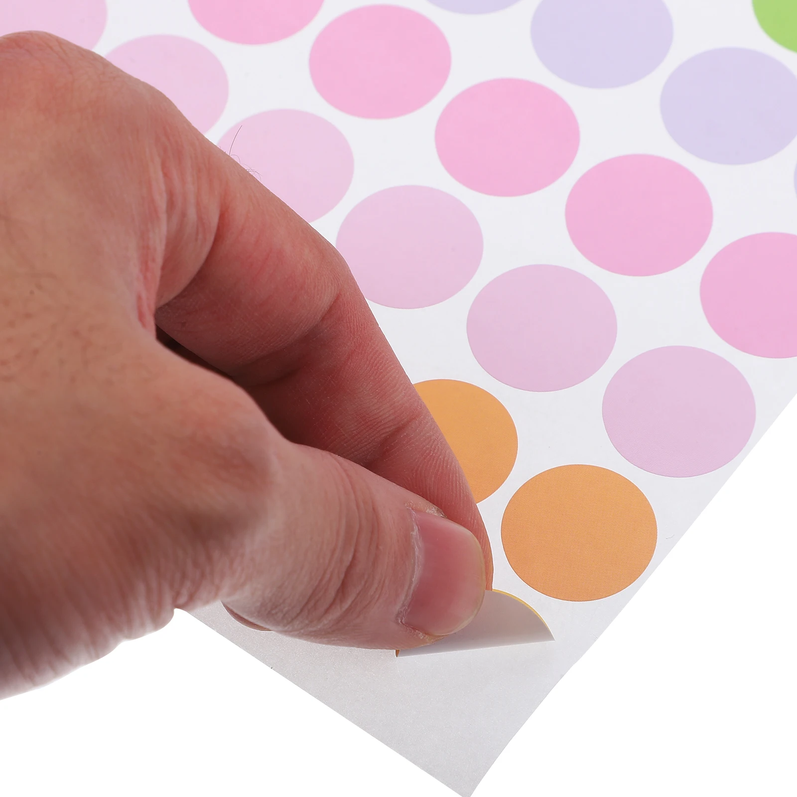 

50 Sheets Colorful Dot Labels Gift Tag Stickers Colored Small Round Dots Blank Office