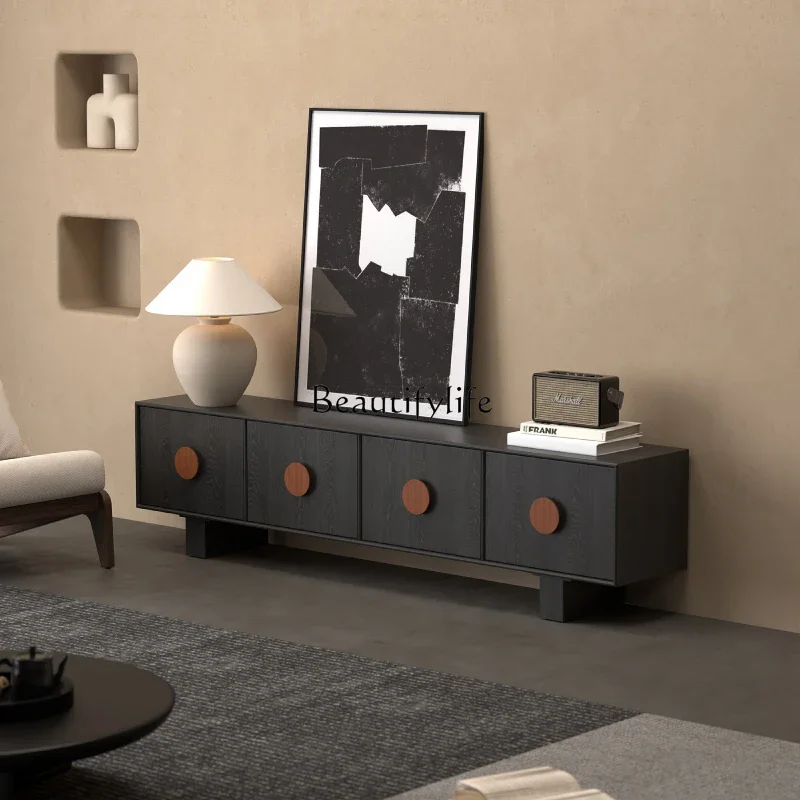 

ls 51Floor-to-ceiling household small apartment solid wood medium and ancient French light luxury high-end coffee table