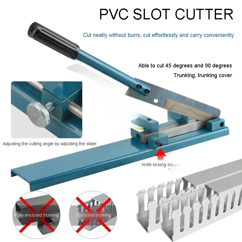 DC-35/C45 Multifuntional Rail Cutter Air Opening Card Track Cutting Machine Quick Guide Cutter