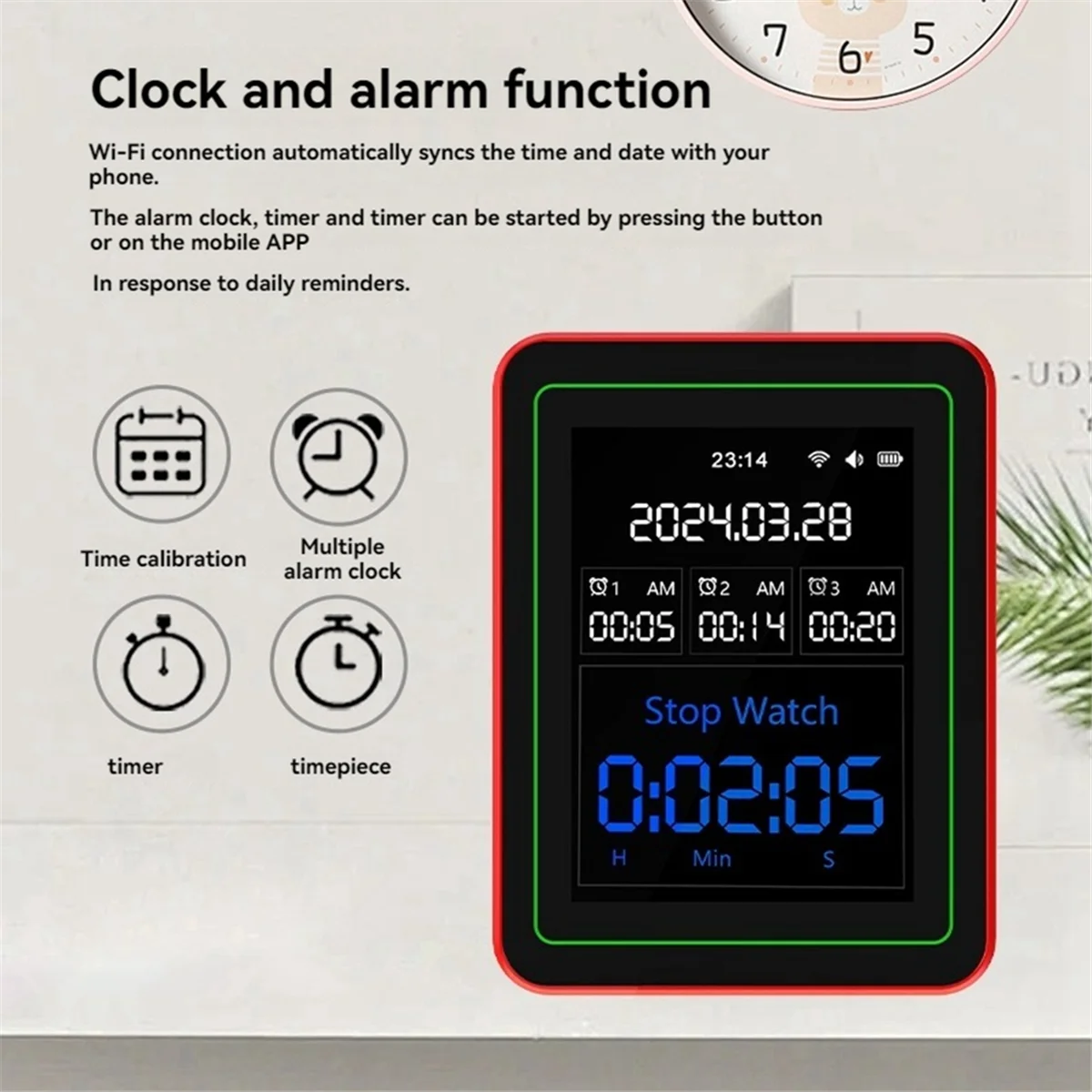 ABKO-Tuya WiFi 15 en 1 Detector de calidad del aire portátil para el hogar PM0.3 PM1.0 PM2.5 PM10 CO CO2 Tester con función de alarma