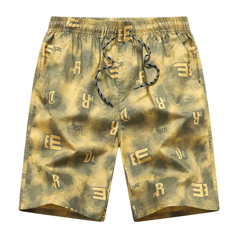 

Summer New Fashion Trendy Print Breathable Beach Shorts Men's Casual Loose Sports High Quality Plus Size Shorts L-6XL