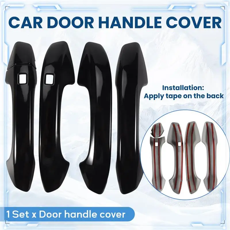 

Ярко-черная накладка на внешнюю дверную ручку для Kia K5 Optima 2020 2021 2022, с умной замочной скважиной