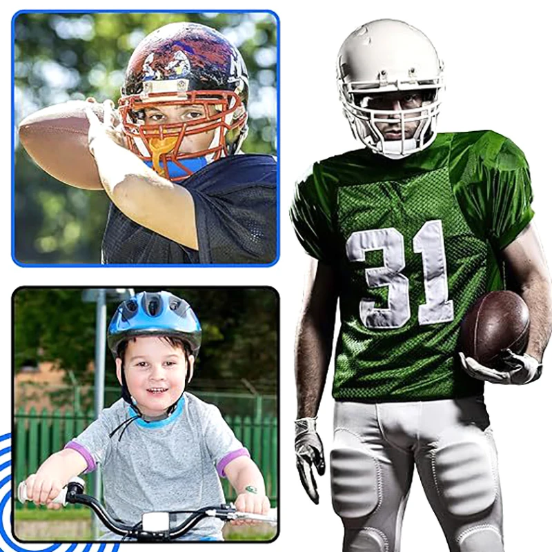 Football Chin Strap Pad Helmet Chin Pad Cover For Exercise Biking Skating Protective Gear Pad Cycling Head Pad