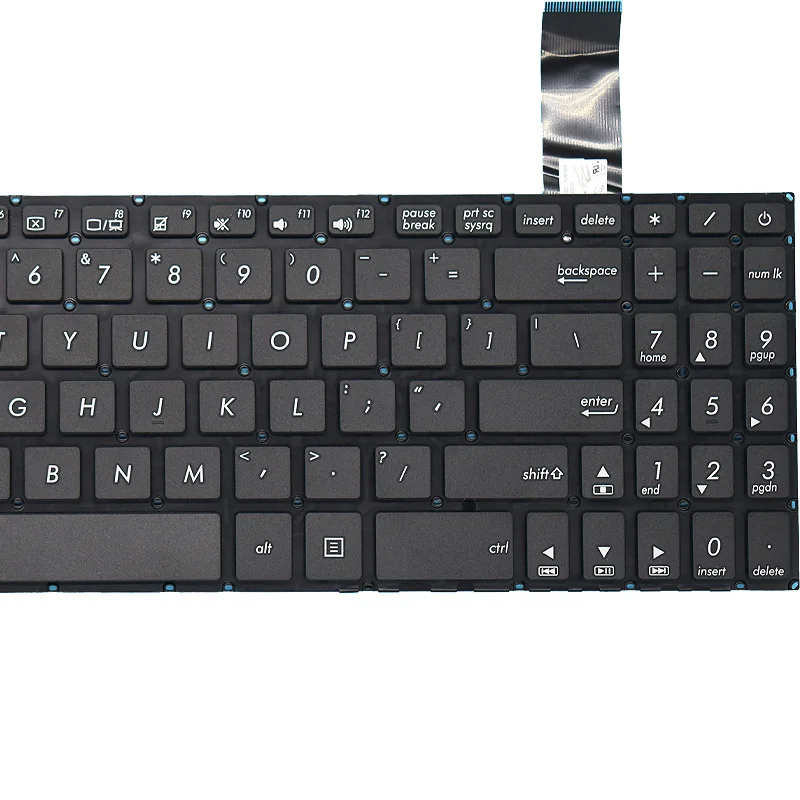 New US Russian Spanish Brazil Backlit Keyboards for ASUS VivoBook 15 X570 X570UD K570UD K570ZD M570DD 560bbr00 5602BR00 Replacem