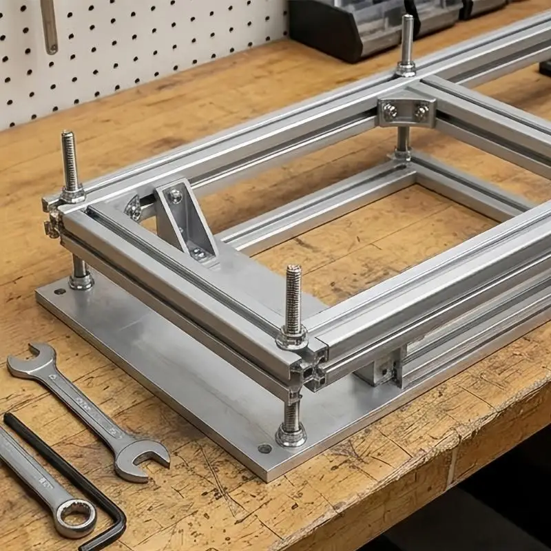 652F 8 mm Fastening Bar Set with Matching Hardware, 6 Full Thread Metal Lengths in Approx. 30 Size for DIY Builds, Mechanical