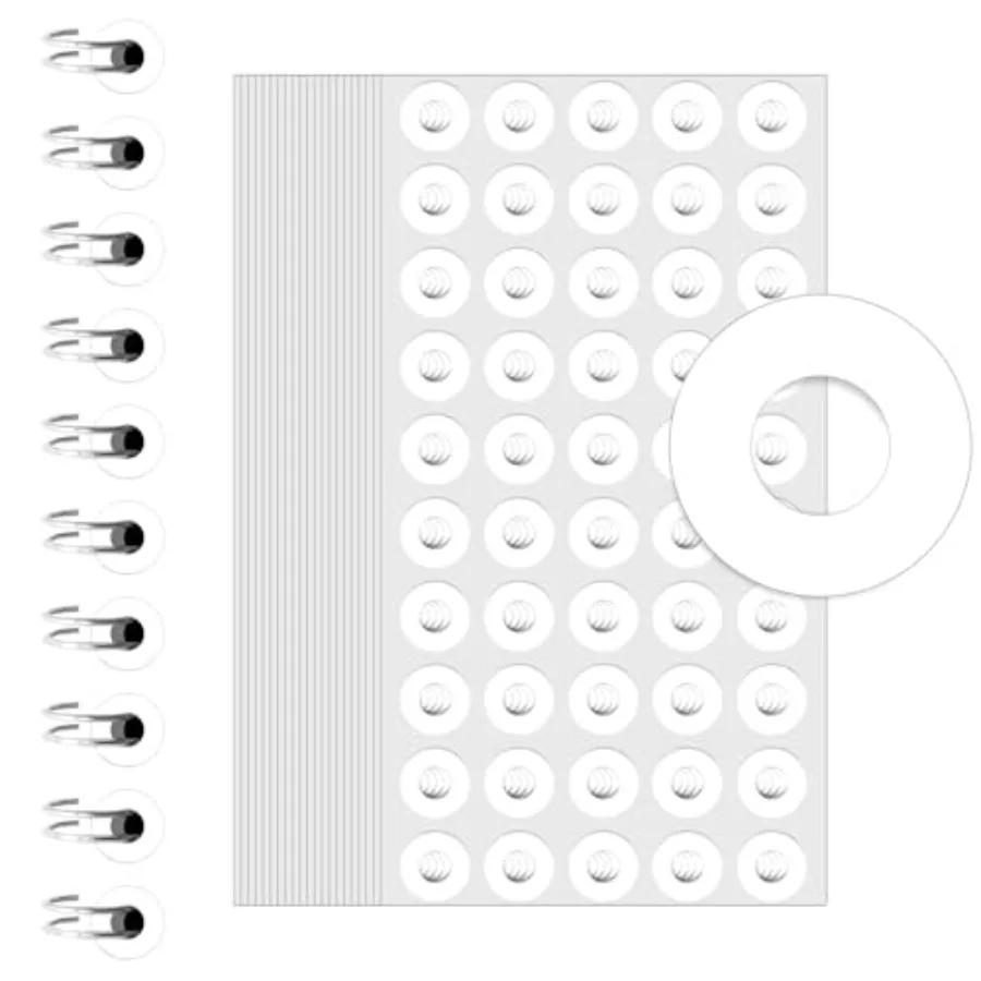 

4000 PCS SelfAdhesive Hole Reinforcement Sticke 1 4" Diameter Hole Puh Reinforcement Sticke NonPrintable Paper Hole Reinforceme
