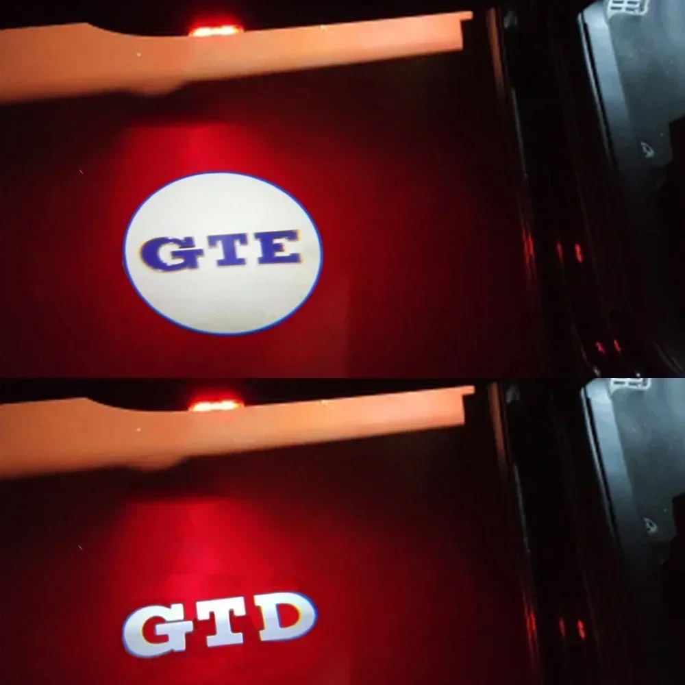 2 قطعة LED باب السيارة ضوء ترحيب العارض مصباح ل VOLKSWAGEN VW Golf 5 6 7 GTI GTD GTE ساجيتار توران CC باسات B6 جيتا شاران
