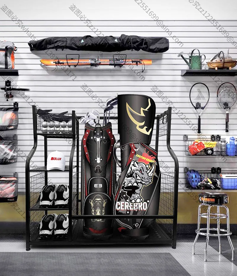 Suitable for Sporting Goods Storage Rack, Ball Bag Rack, Multi-functional Storage, Ball Storage Rack, Mobile Display Rack