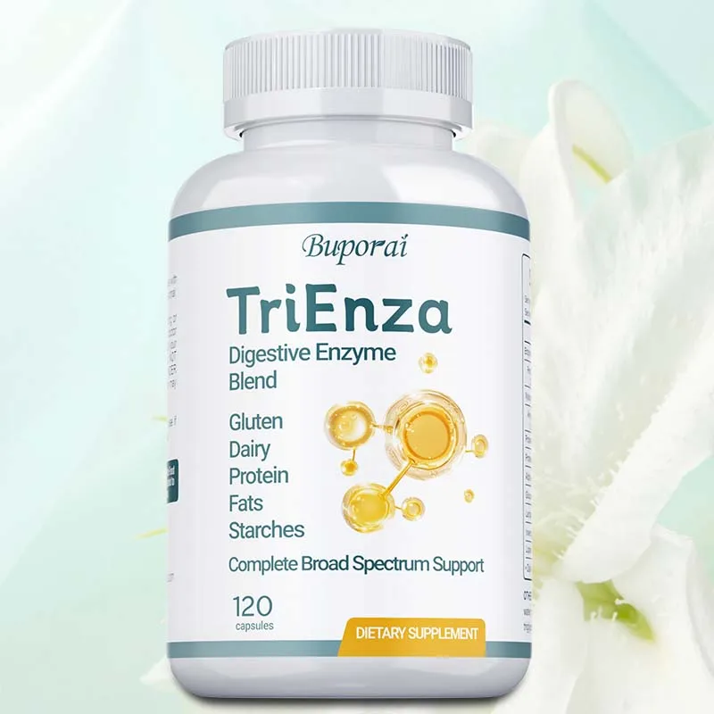 

TriEnza Digestive Enzymes - Promote Digestion and Nutrient Absorption, Relieve Bloating, and Improve Intestinal Health