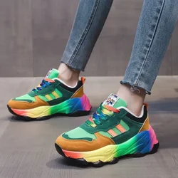 Trendy Women Sneakers Tennis Multicolor Sports Shoes for Women Platform Light Vulcanize Hot Sale Female Running Shoes Leisure