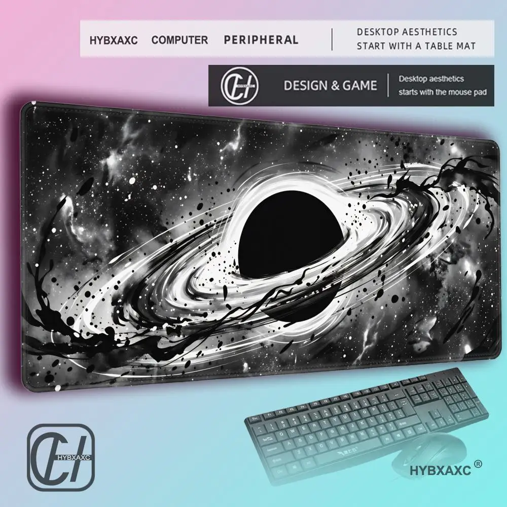 HYBXAXC Eternal Void – Gaming Desk Mat, XL Mouse Pad, Minimalist Space Aesthetic, Non-Slip Desk Pad, Gift for Him