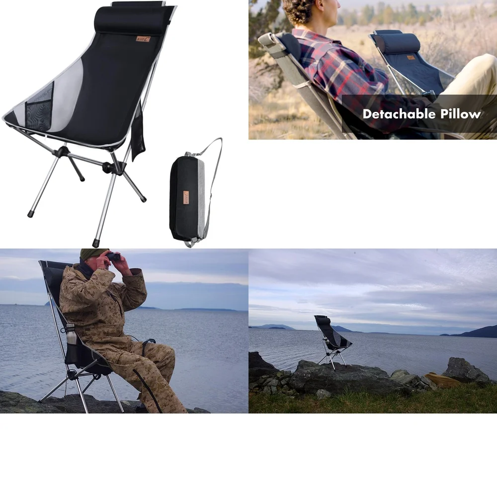 

camping chairUltralight High Back Folding Camping Chair Portable Backpacking Chair for Outdoor Hiking Travel Picnic Lightweight