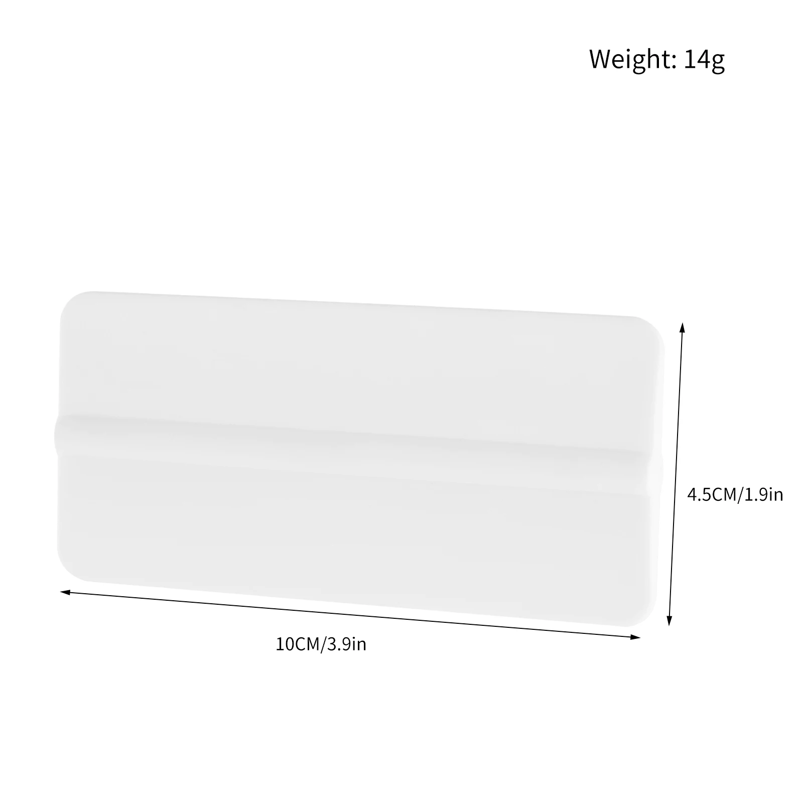 High Quality White Small Plastic Vehicle Wrap Squeegee Car Wrap Tool Window Tint Tool Scraper for Car Window Tint Cleaning Tools