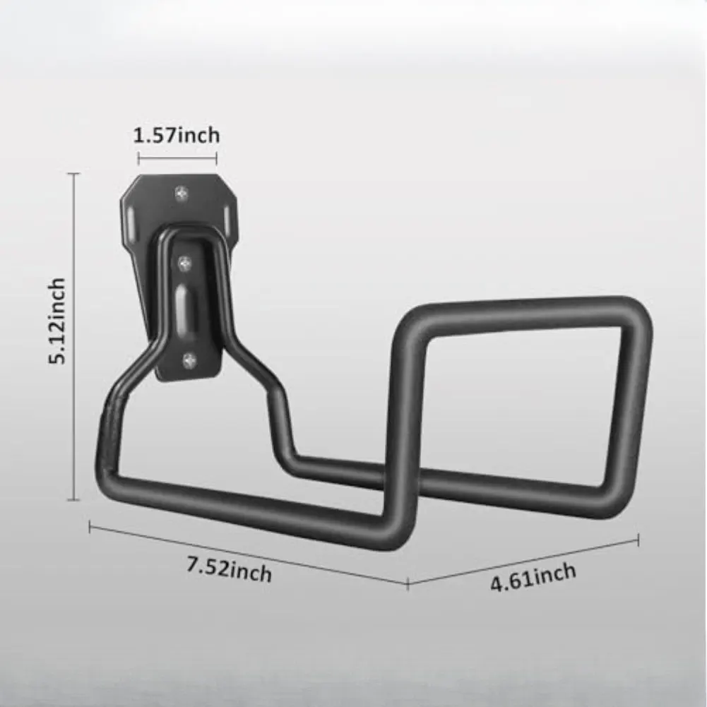 Outdoor Hose Rack Garden Hose Holder Solid Iron Metal Reinforced Design Stainless Steel Screws Space Saving Structure