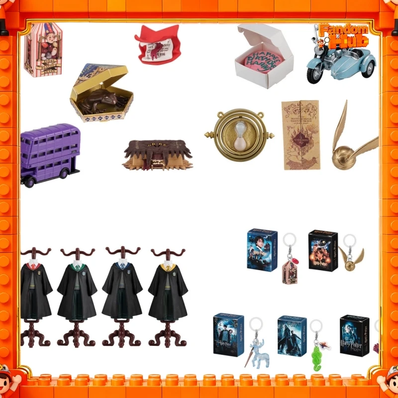 

Genuine Bandai Gp Harry Potter Full Series Prop Hanger Crest Ornament Keychain Model Toy Gift