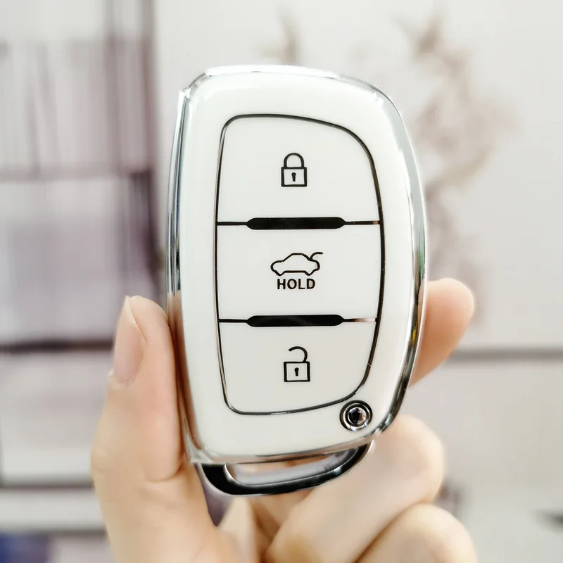 TPU Key Cover Case Keychain For Hyundai Ix35 Grand I10 Elantra 2017 Tucson Sonata Ix25 I20 Creta Santa Fe GLS Reina Key Holder
