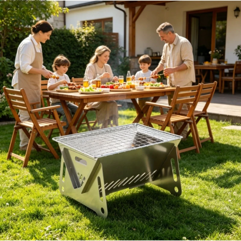 Stainless Steel Incinerator Gr - огляд і ціна Camp Grill Portable Folding
