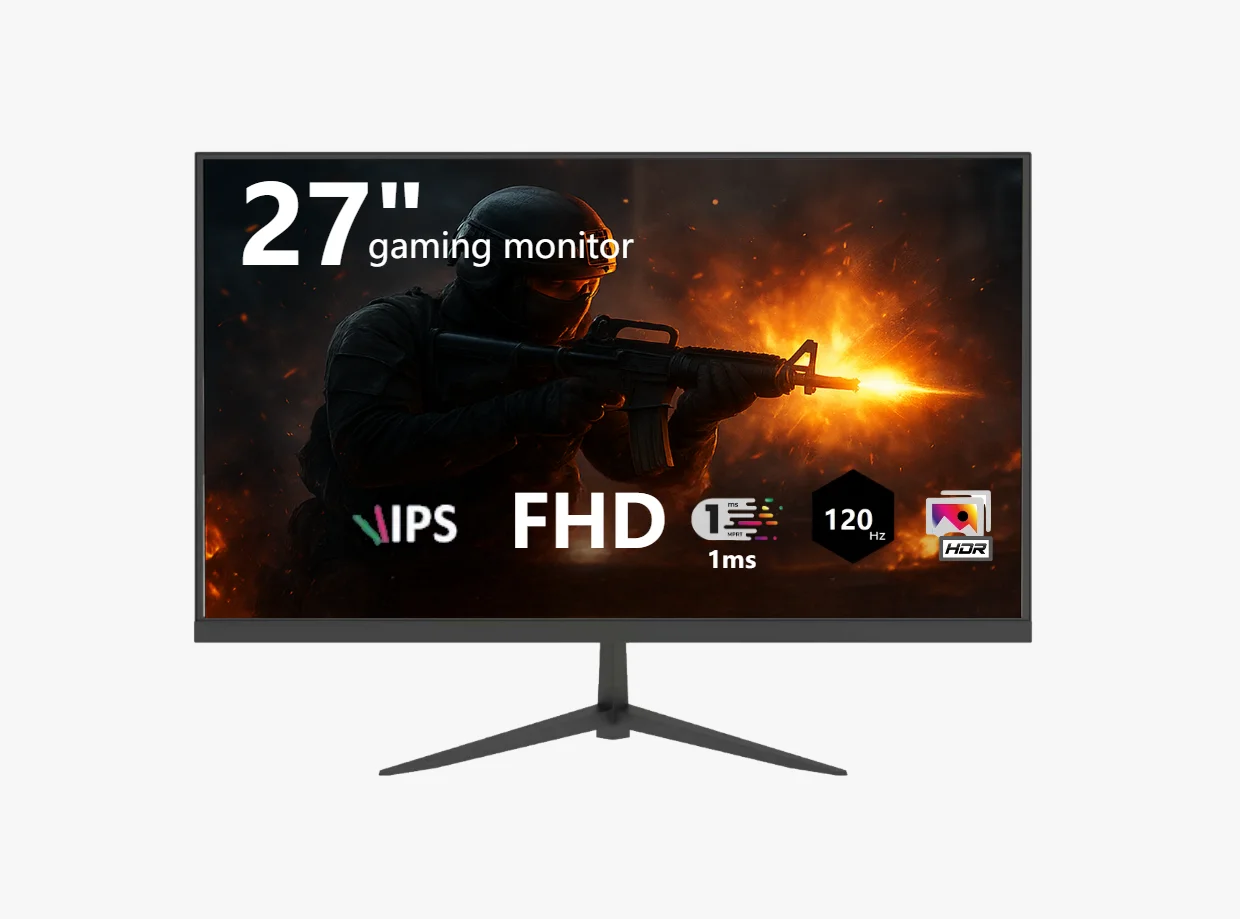 27 Inch 120Hz Gaming Monitor Full HD 1080P with DP Entry Level Esports Desktop Screen