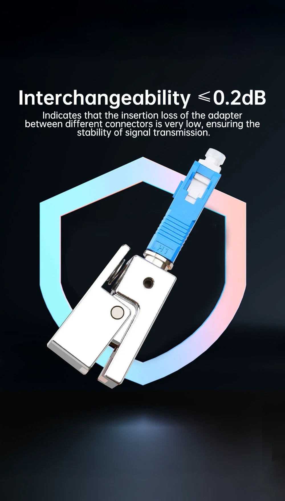 ZoeRax SC Quadratischer, blanker Glasfaseradapter, FTTH-Glasfaserstecker für Rotlichtstift, optischer Leistungsmesser, OTDR-Koppler – Detail 5