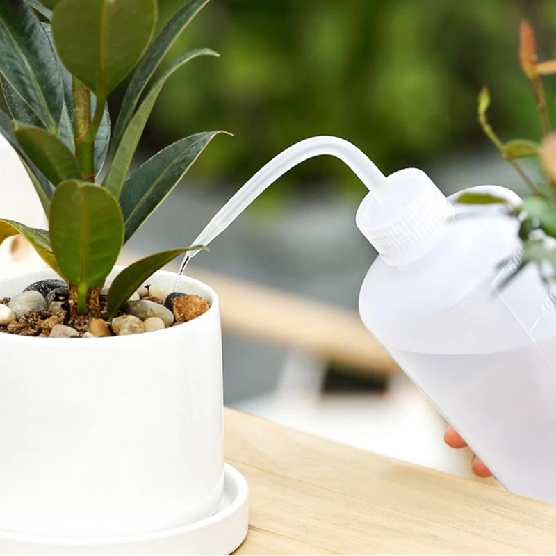 2Kit 플라스틱 안전 짜기 병 투명 세척 병 실험실용 급수 도구