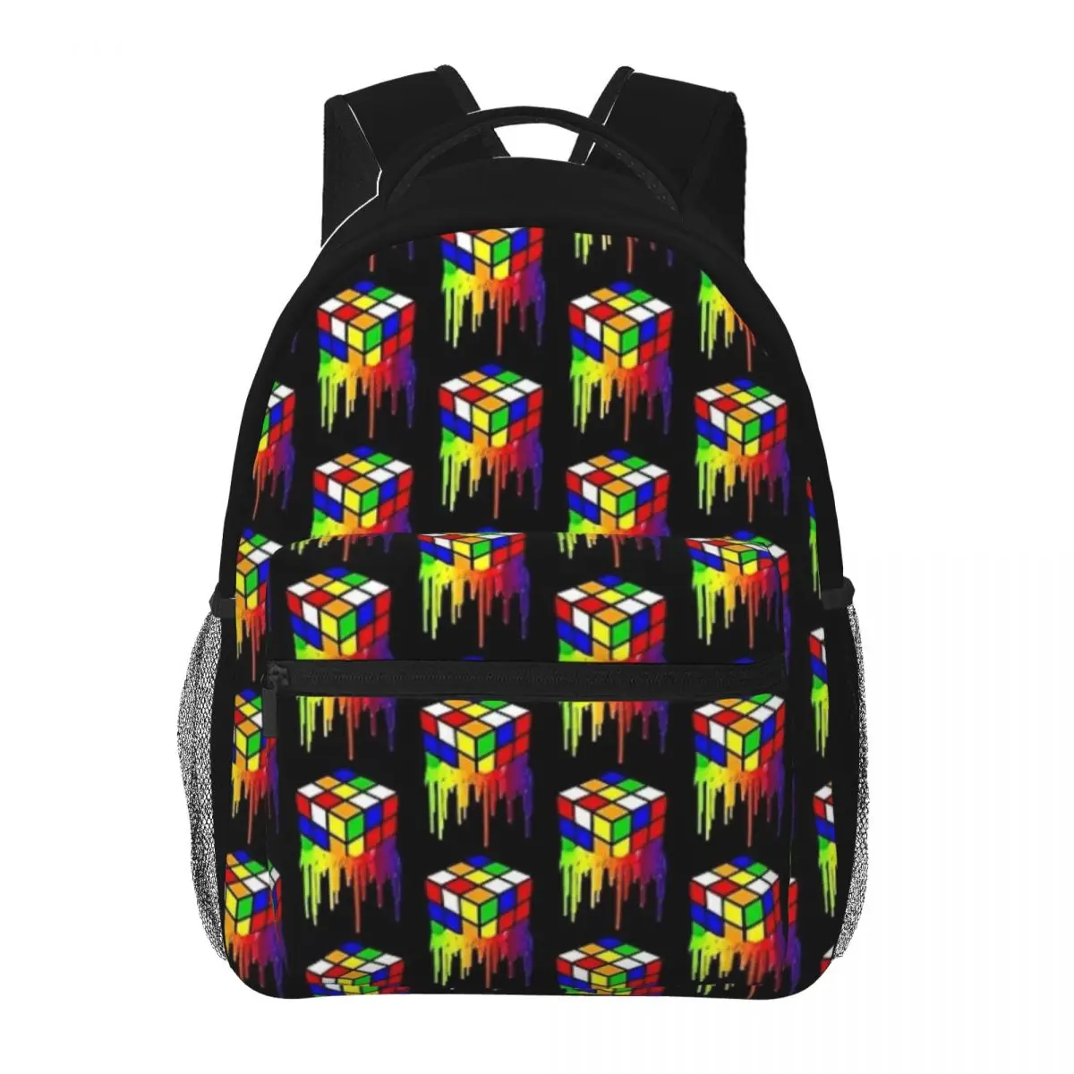 Picture-Sac à dos Rubik-C-Cube pour hommes et femmes, cartable pour garçons et filles, cartable pour étudiants et adolescents, 16 pouces