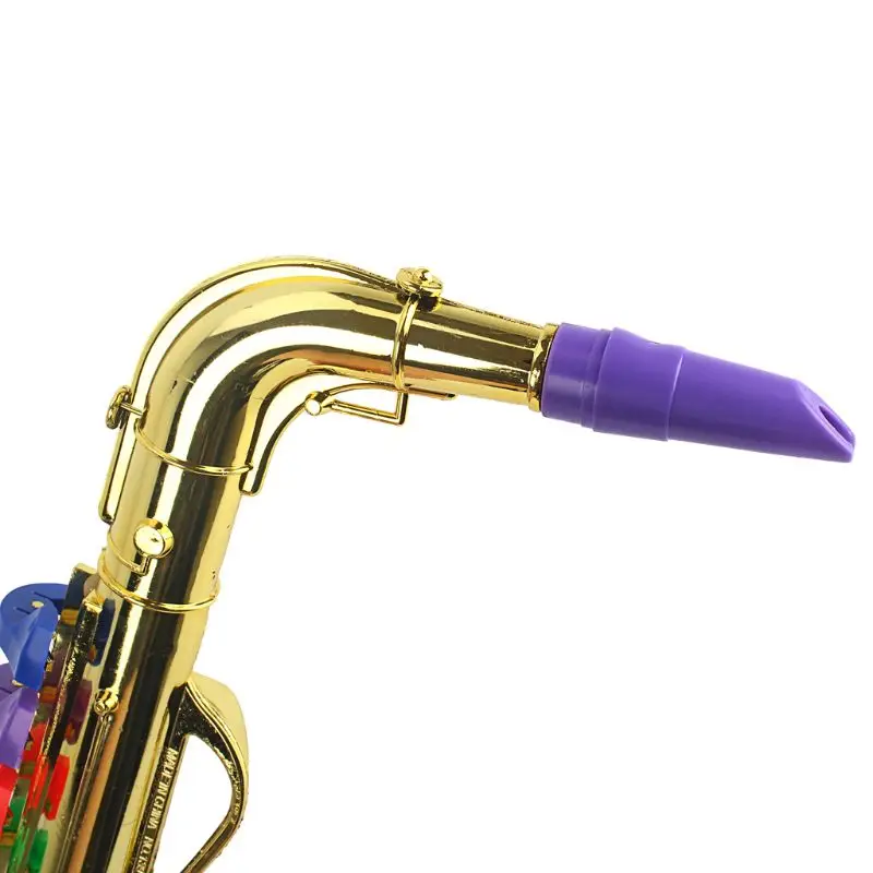 Juguete instrumento musical juguete trompeta saxofón para niños, mini saxofón aprendizaje musical