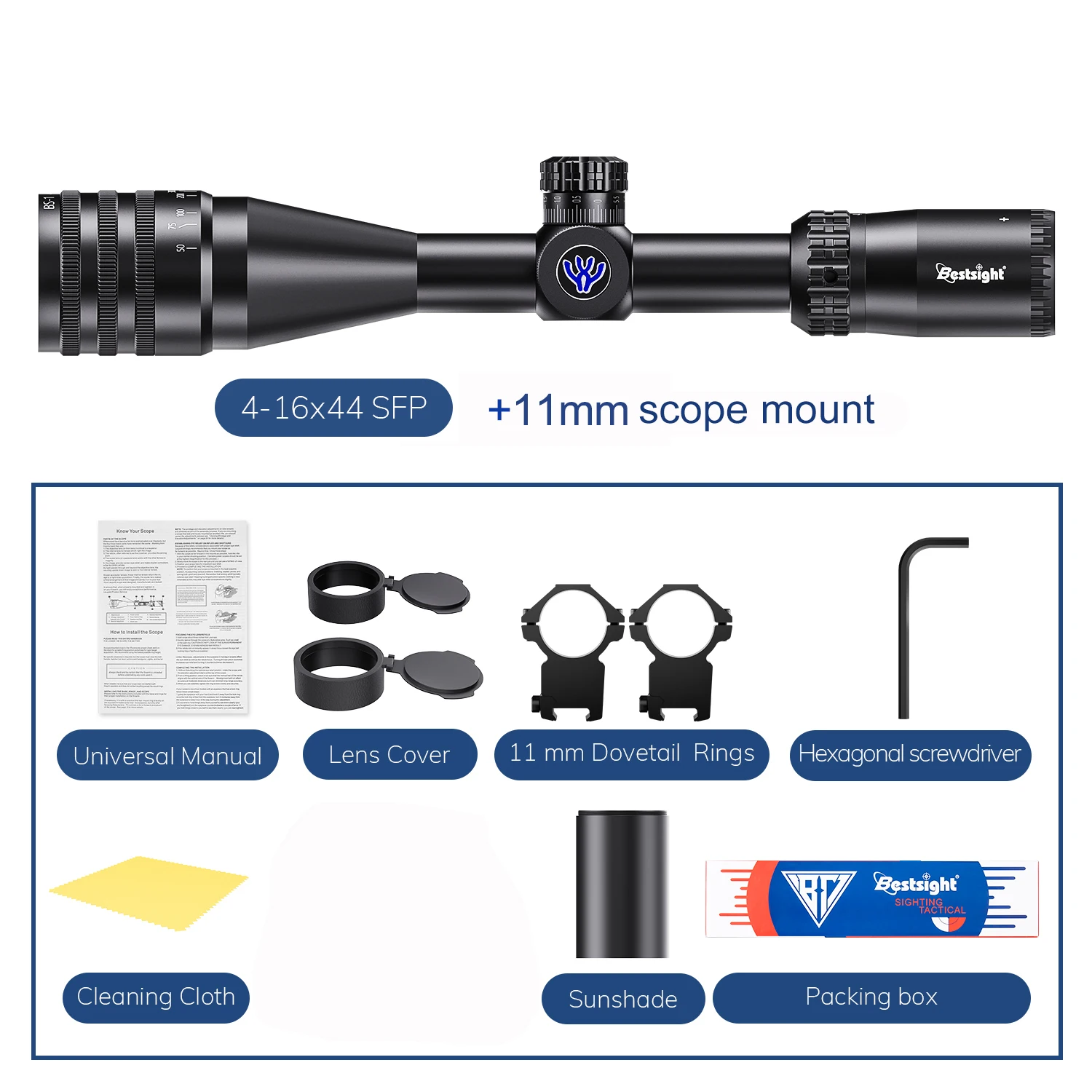 Bestsight 4-16x44 AOE Rifle Scope 3