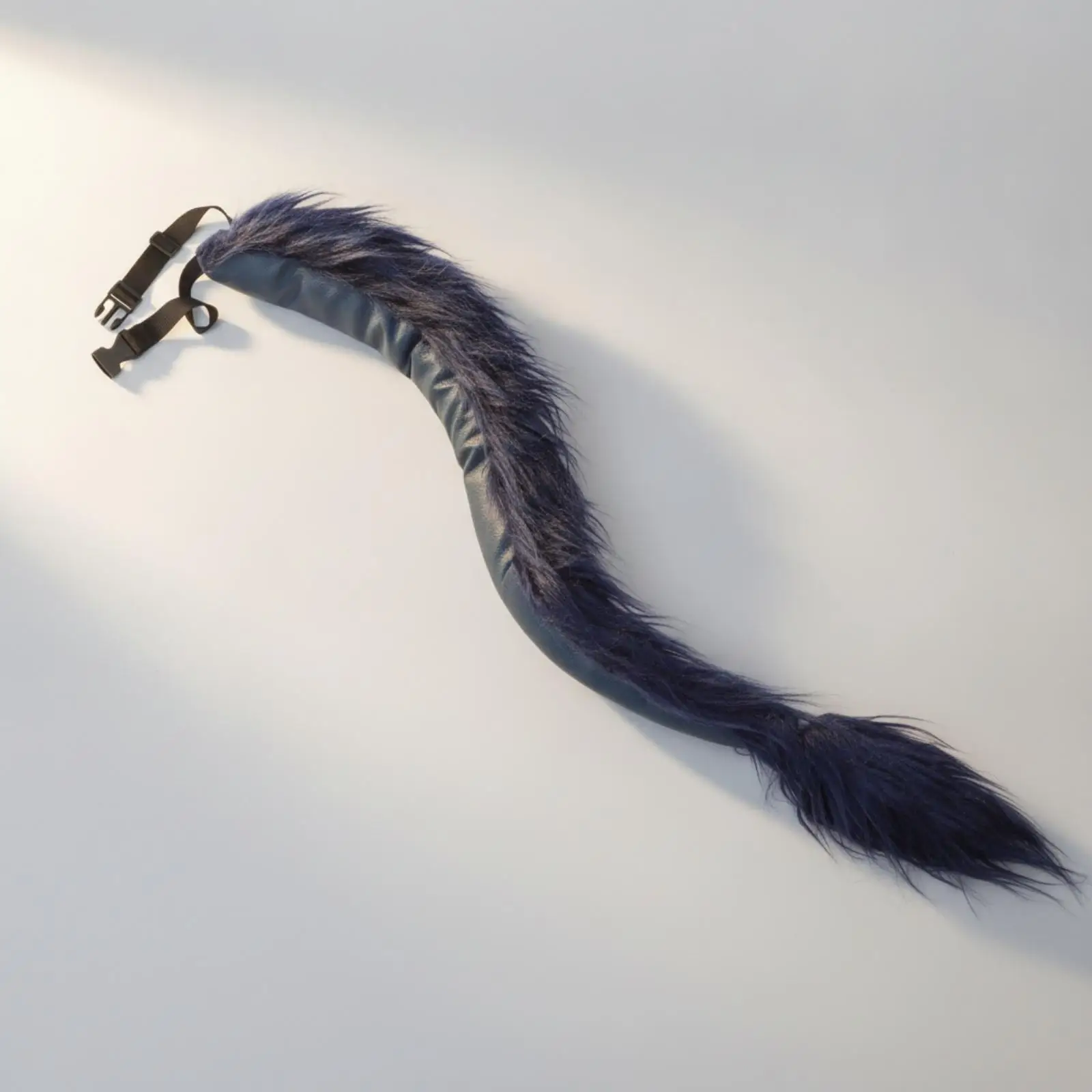 Furry Tail Costume Belt with Adjustable Waist Buckle Plush Cosplay Accessory for Halloween Party Themed Events