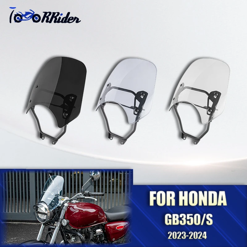 

For Honda GB350S GB350 S GB 350 350S 2023 2024 Motorbike Windshield Windscreen Front Wind Shield Screen Airflow Deflectors Visor