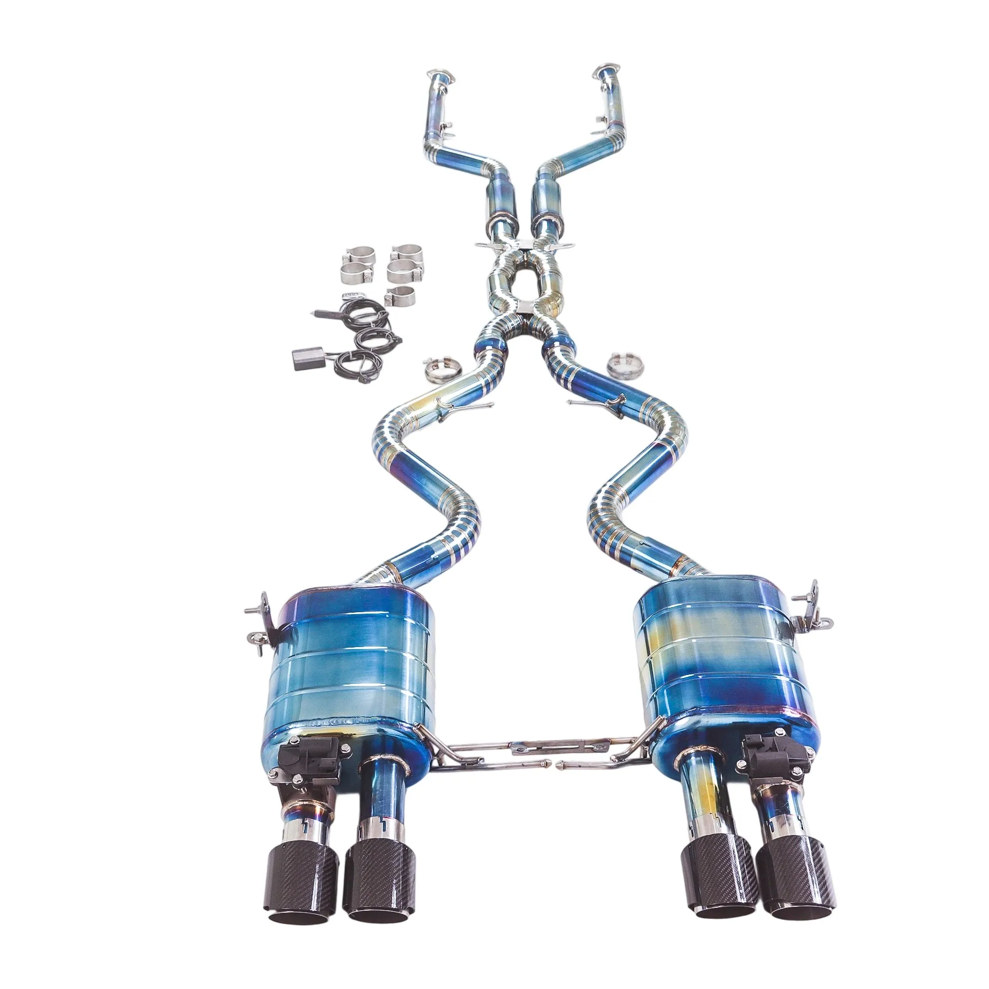 

GFC catback exhaust muffler for BMW M3 M4 E90 E92 E93 3.0L 4.0L ,Car electric valve exhaust system made of titanium alloy