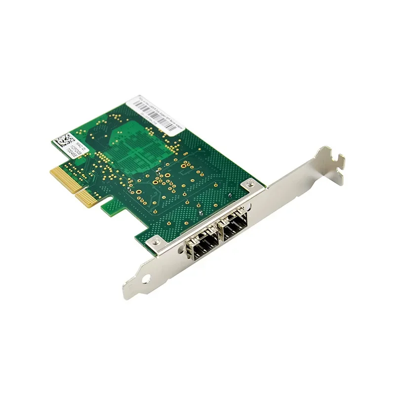 I82576EB PCI-E جيجابت ثنائي المنفذ SFP محول شبكة خادم الألياف البصرية E1G42EF محول شبكة الألياف البصرية
