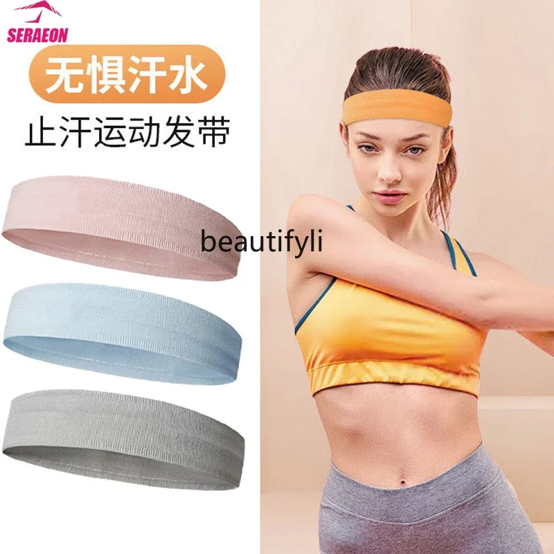 N Sports women with  sweat-absorbing non-slip hair towel running badminton fitness headscarf hair band antiperspirant belt