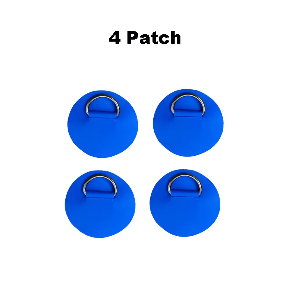 6,5 cm D-Ring-Patch für Schlauchboote, Kajaks, Dingis, SUPs, PVC-Patch für Stand-Up-Paddleboards, Kanus, Rafting-Seilring-Patch