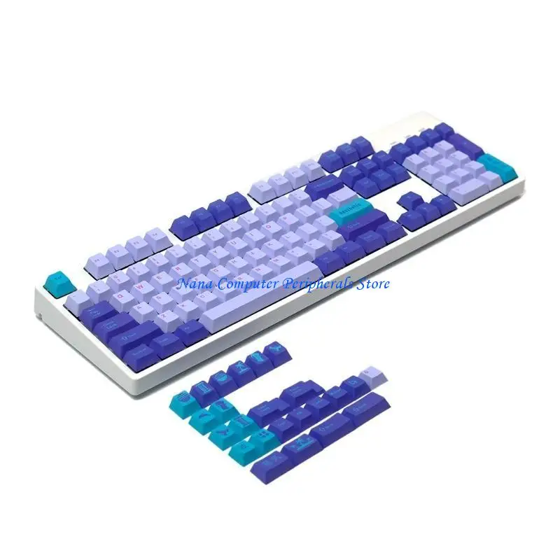 

F68C 128Keys Cherry Profile Keycap PBT Dye Sublimation for Cherry MX