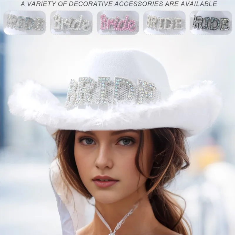 A white water hat for wind girls wedding party festival and gathering top