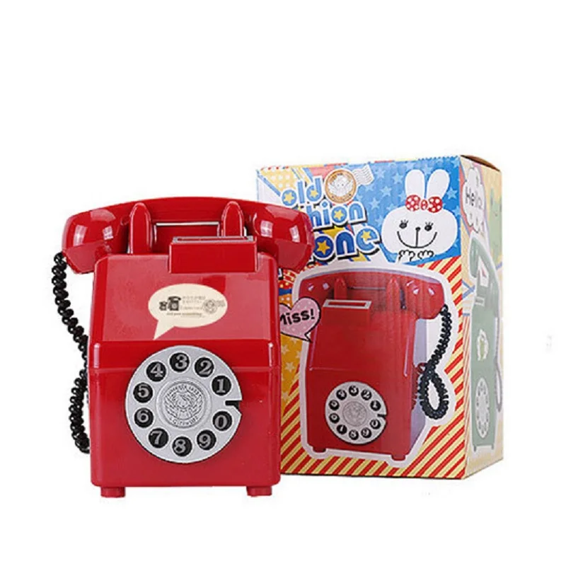 Tarro de dinero para teléfono Retro, regalo para niños y niñas, accesorios de fotografía para niños, tarro de almacenamiento, accesorios para fotos de habitación, regalos de decoración