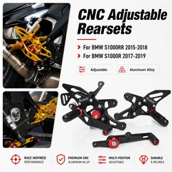 Motorcycle CNC Adjustable Rearsets FootArest Foot Rest For BMW S1000RR 2015-2018 S1000R 2017-2019