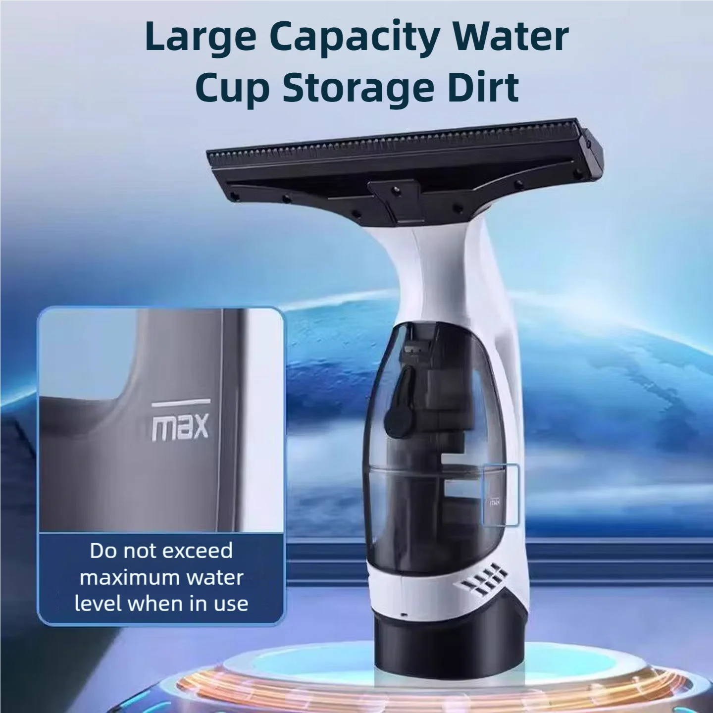 Multi-Function Wireless Electric Window Cleaning Tool Handheld Glass Cleaner Rechargeable Portable Glass Cleaning Tool