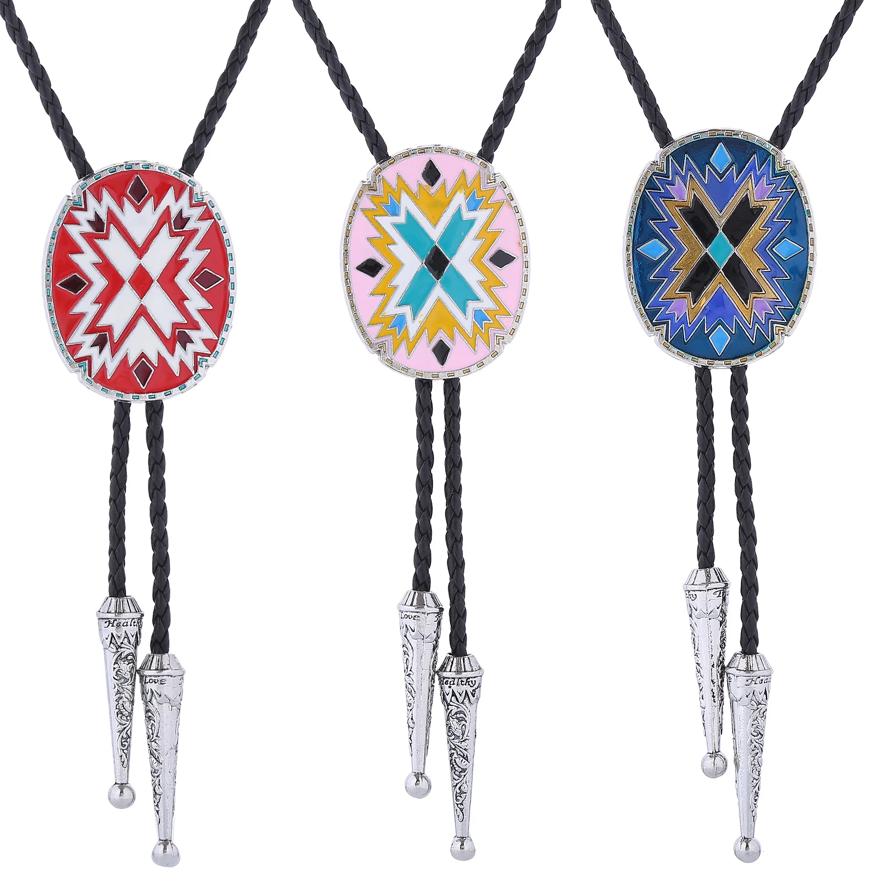 Accessoires de chemise à col Totem bolo, cravate à corde, américaine et occidentale