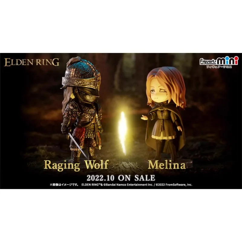 

BANDAI Original Figuarts Mini Elden Ring Malenia Goddess of Rot Blaidd The Half-Wolf Martha Bagram Action Figure Model Ornaments