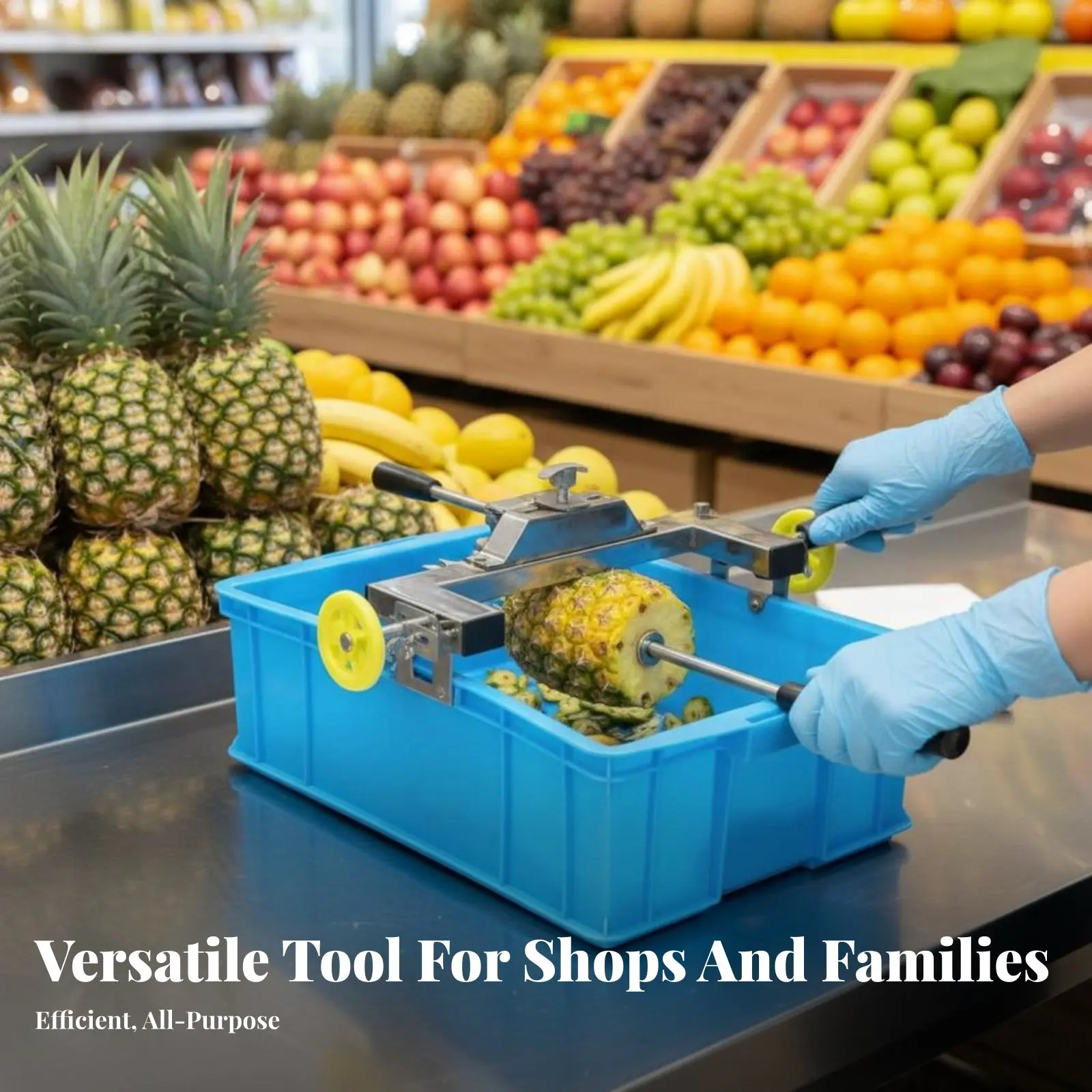 

Инструмент для быстрой очистки ананасов из нержавеющей стали, долговечный, экономящий силы, кухонный гаджет