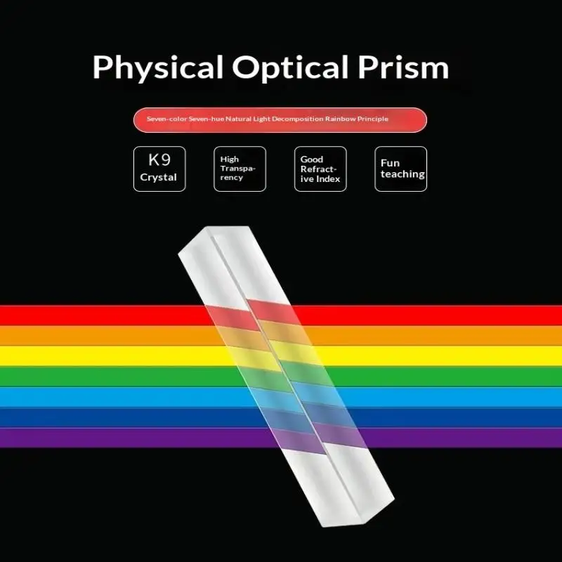 ~1pc High-Quality Glass Prism - Dispersion & Spectrum Tool For Physics, Photography, Science, Ideal Gift For Students