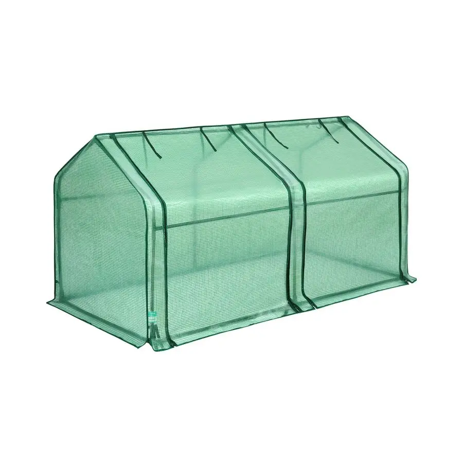 

Mini Greenhouse, Portable QuickSetup Small Tabletop Waterproof UV Protected PE Cover Shelter for Outdoors Indoors W Raised Base