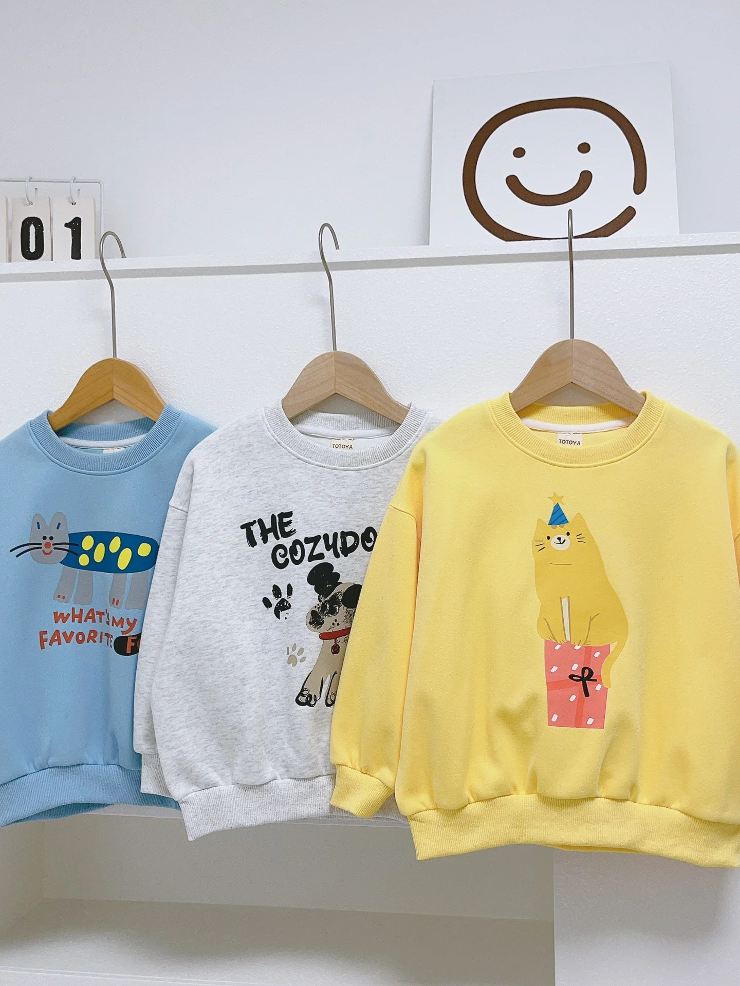 

Girls' Cartoon Print Long Sve Sweatirt Base Layer Top Faionable Autumn Wear Versatile Boting irt Chinese Brand